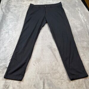 Lululemon Mens Pants Size 36‎ Black Polyester Wool Blend Commuter